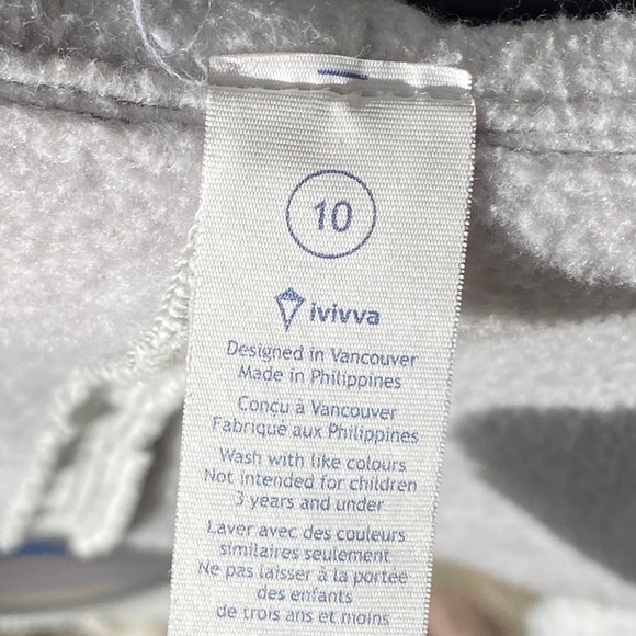 Ivivva Full Zip Hoodie Jacket, Light grey - Picture 4 of 4